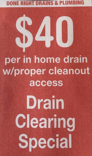 Done Right Drains And Plumbing